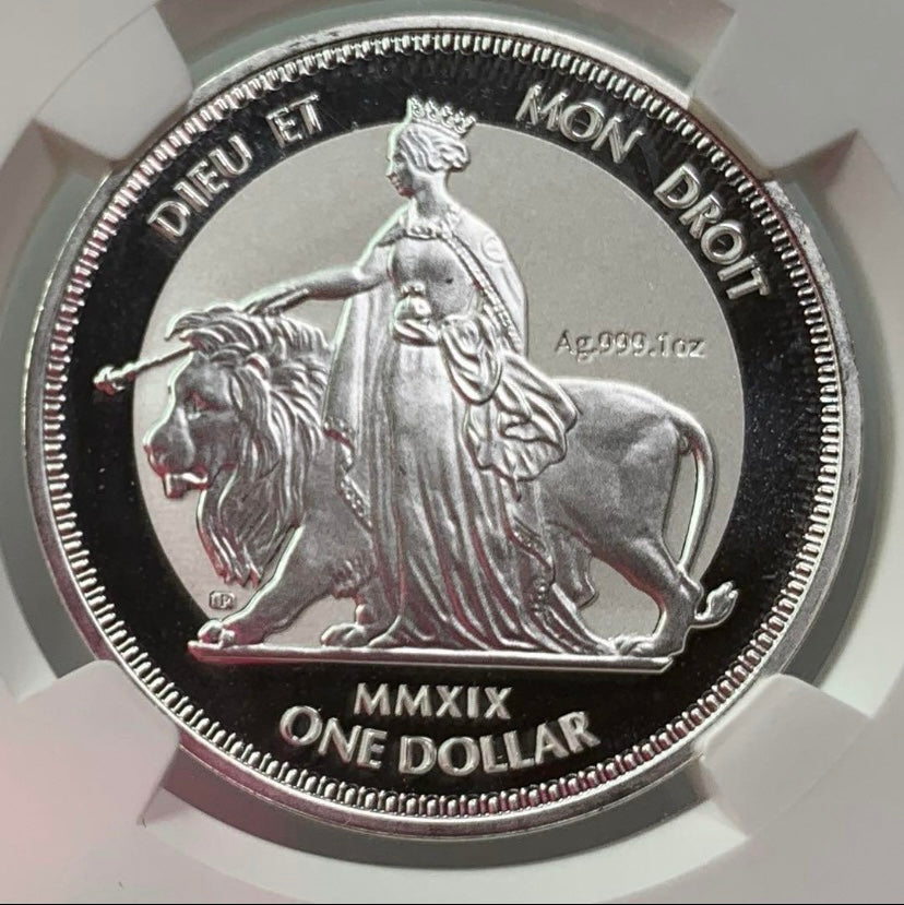 ウナとライオン1ドル銀貨 世界一美しいコインNGC69 - 旧貨幣/金貨/銀貨 ...