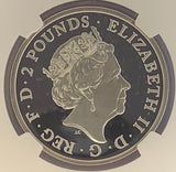 【最高鑑定】2021年 ブリタニアとライオン 1オンス銀貨 PF70UC （CRIコインカード付）