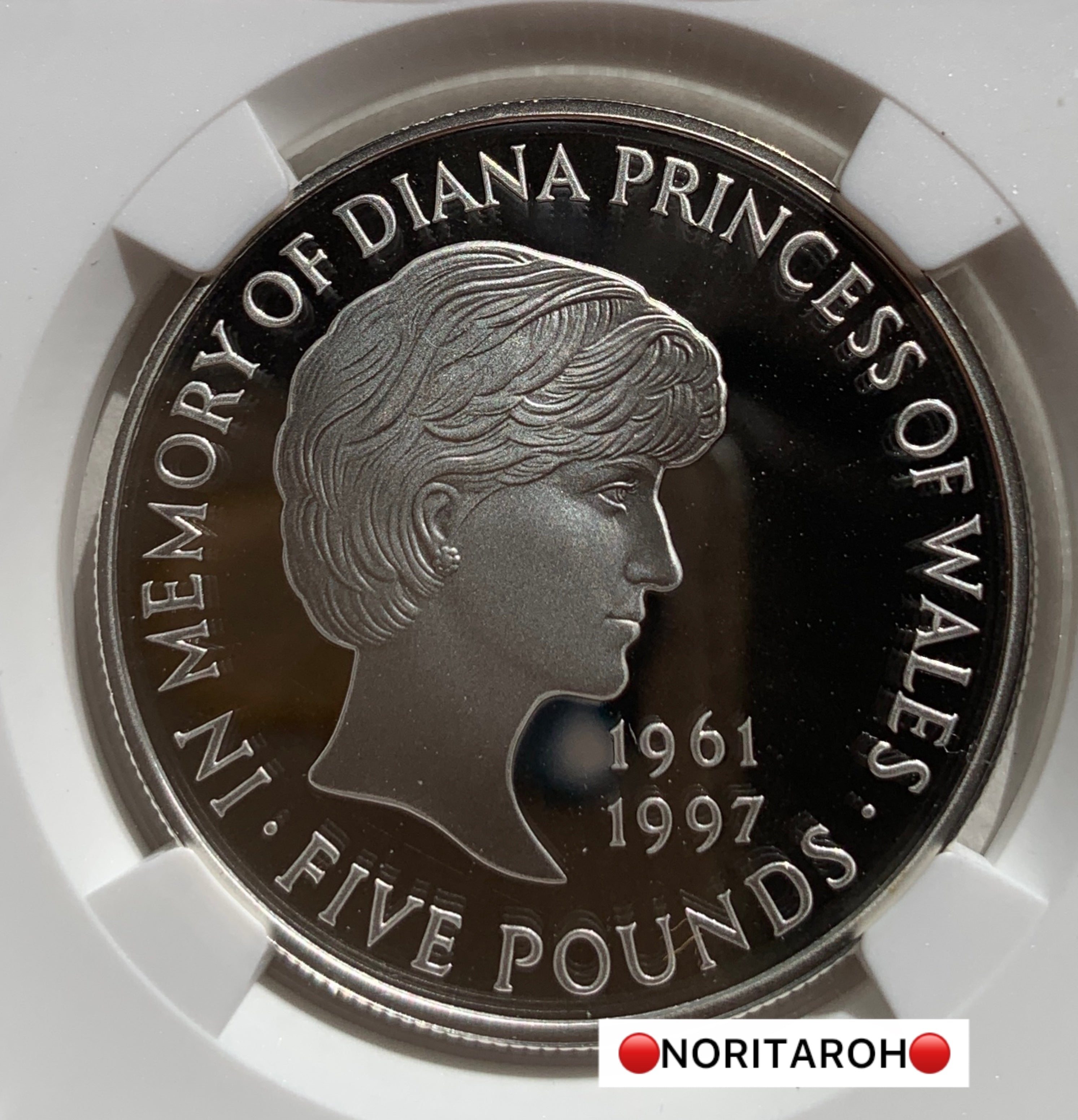 【準最高鑑定】1999年　イギリス　ダイアナ　28.28g（925silver）銀貨（箱付）PF69UC NGC