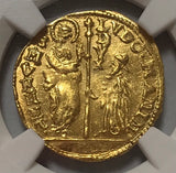 【準最高鑑定 MS65】ヴェニス　1789-97年 ルドヴィコ・マニン ゼッキーノ金貨 MS65（CRIコインカード付）
