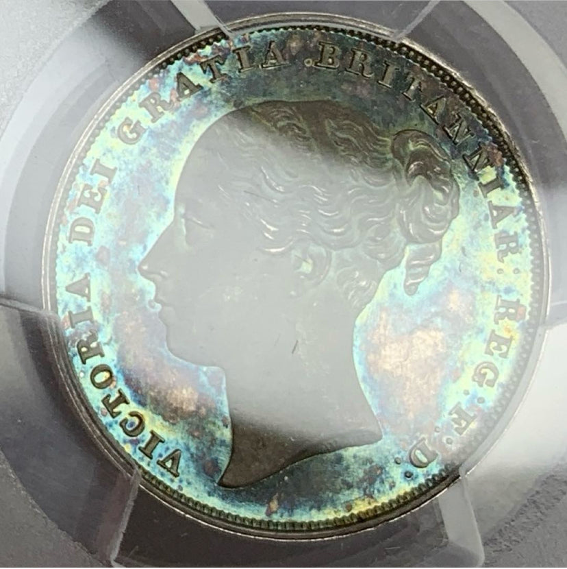 24/6/14【唯一最高鑑定】イギリス　1839年　ONE SHILLNG W.W. （ウィリアム・ワイオン）Plain Edge 銀貨　PCGS PR65CAM