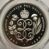 23/10/28 1990年　QUEEN MOTHER 90周年　銀貨　PCGS PF70 箱付