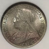 24/7/23 1900年　GB（イギリス）MSシリング　銀貨　NGC MS64 （CRIコインカード付）