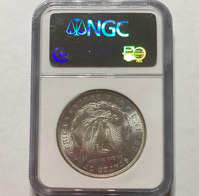 1884年 アメリカ 1ドル銀貨 NGC MS63 （CRIコインカード付