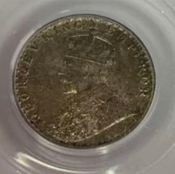 24/5/29インド　1917年（c）2Annas PCGS MS63