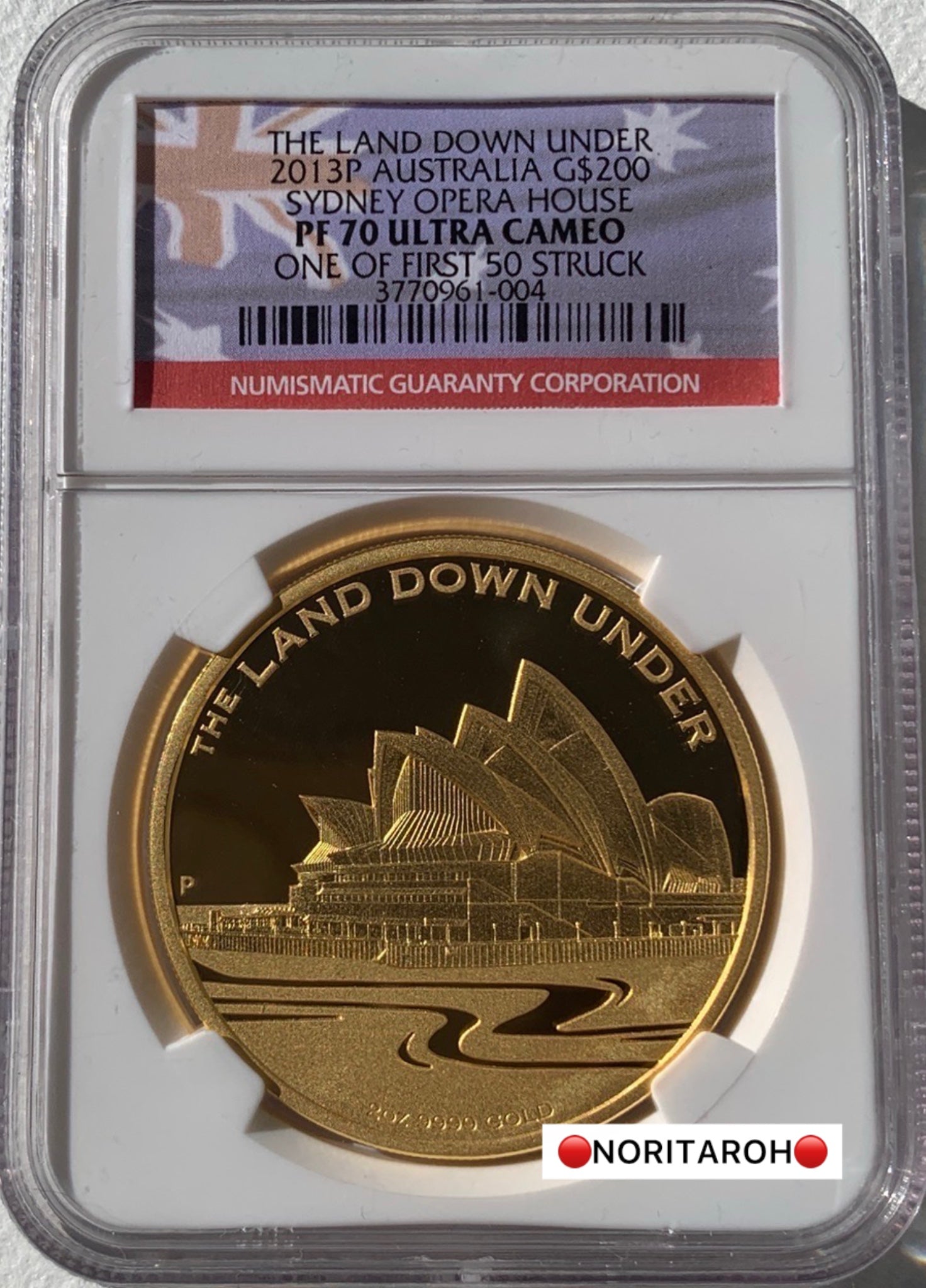 【委託販売2026】2013 オーストラリア　2オンス金貨　シドニーオペラハウス　PF70UC NGC