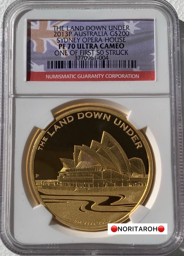 【委託販売2026】2013 オーストラリア　2オンス金貨　シドニーオペラハウス　PF70UC NGC