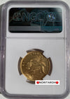 【委託販売2026】1841 （C）インディア　モハール金貨　S&W-3.7 TYPE A/1 w.w. PLAIN4  MS62 NGC