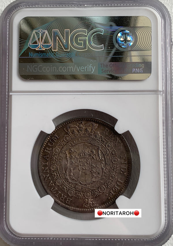 【高鑑定】1816年　イギリス　1/2クラウン　Historical Sholar Coll. MS64 NGC