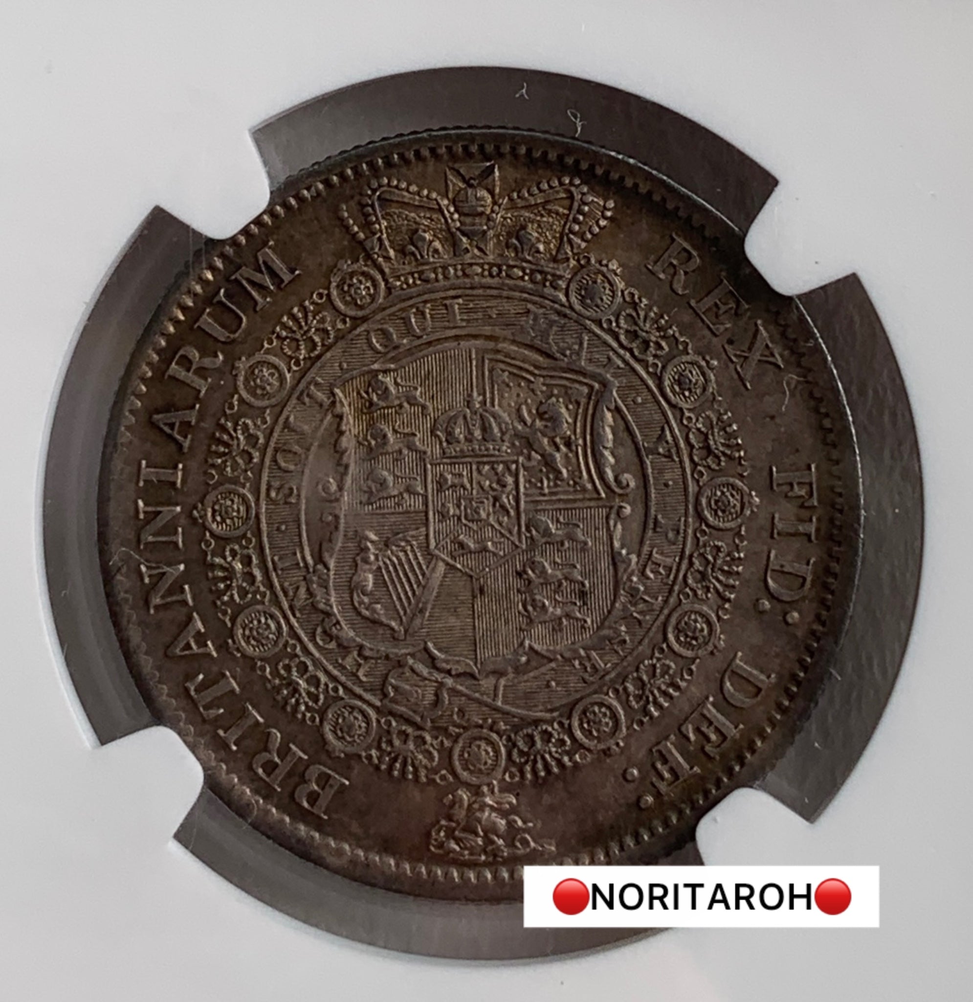 【高鑑定】1816年　イギリス　1/2クラウン　Historical Sholar Coll. MS64 NGC