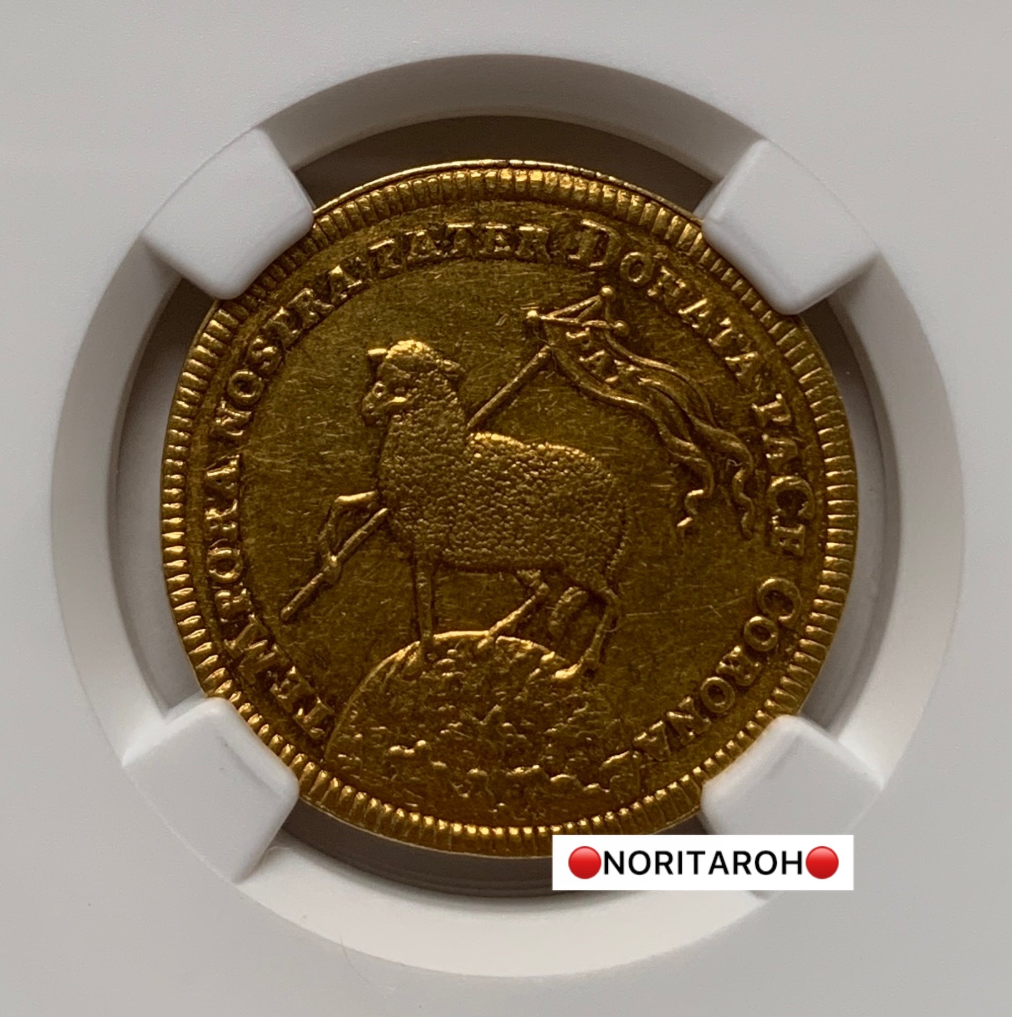 【委託販売2026】ドイツ　2ダカット　ニュルンベルグ　FR-1882 GFN AU58 NGC