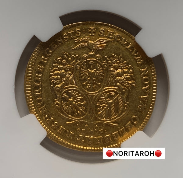 【委託販売2026】ドイツ　2ダカット　ニュルンベルグ　FR-1882 GFN AU58 NGC