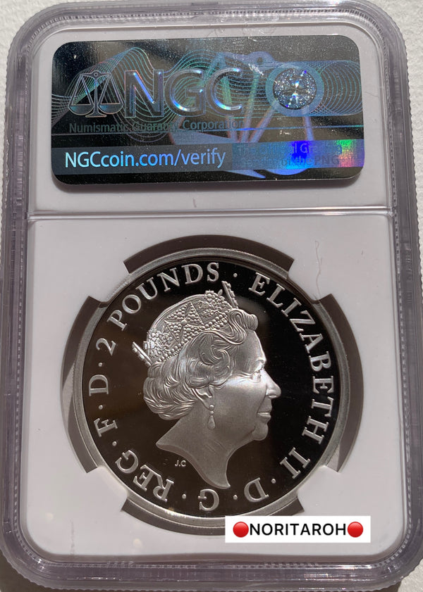 【最高鑑定ファーストリリース】2021年　イギリス　コンプリーター　1オンス銀貨（箱付）PF70UC ファーストリリース　NGC