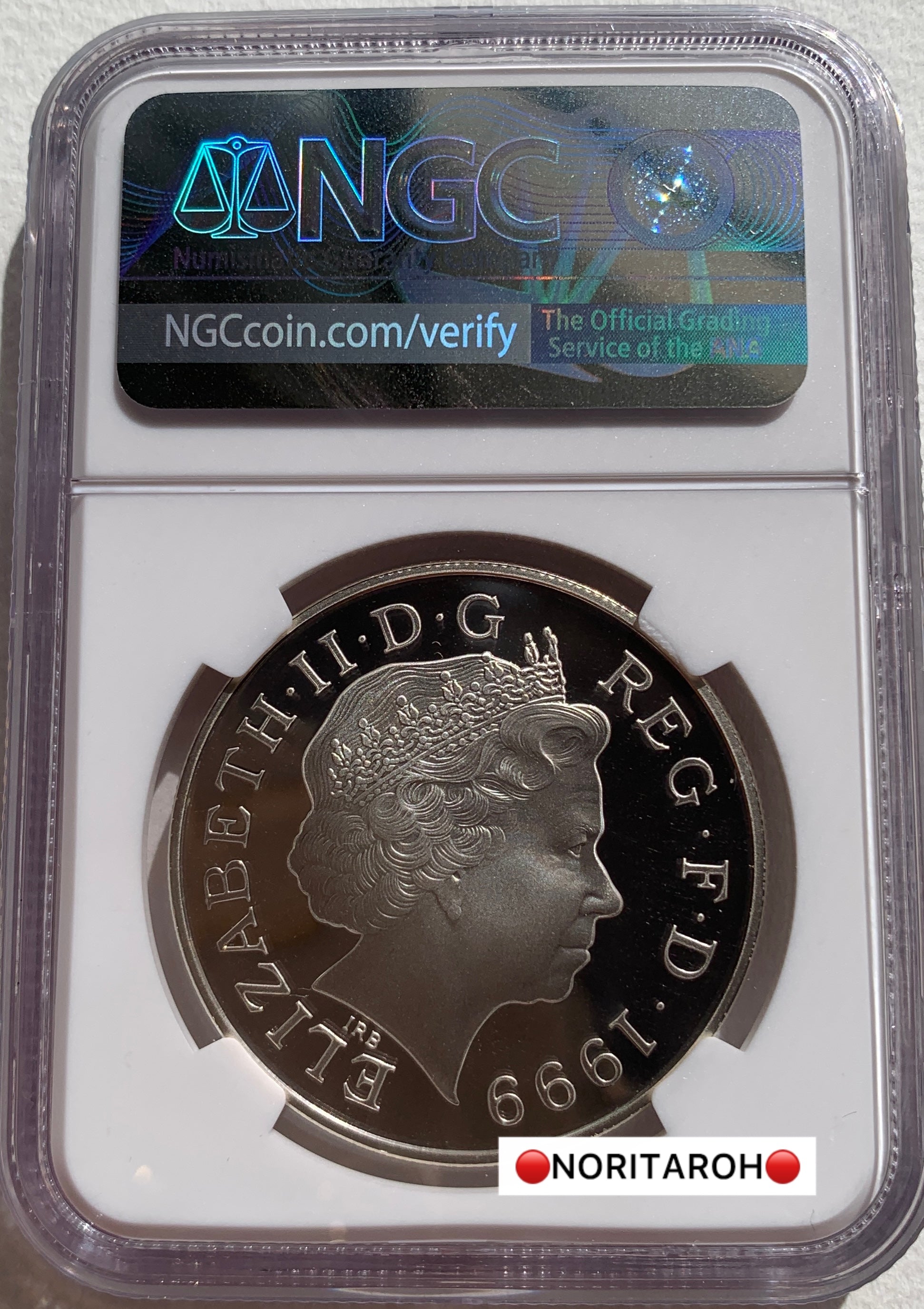 【最高鑑定】1999年　イギリス　ダイアナ　28.28g（925silver）銀貨（箱付）      PF70UC NGC