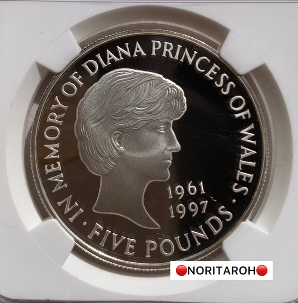 【最高鑑定】1999年　イギリス　ダイアナ　28.28g（925silver）銀貨（箱付）      PF70UC NGC