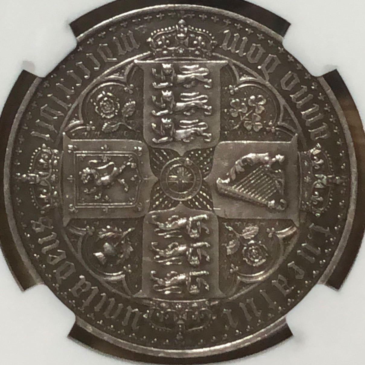 未鑑定】1847イギリス ゴチッククラウン銀貨 アンデシモエッジ アンティーク - 旧貨幣/金貨/銀貨/記念硬貨