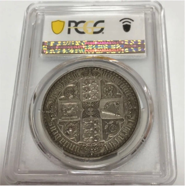 22/4/18【希少な高鑑定PR61】1847 ゴシッククラウン　アンデシモエッジ　PCGS PR61