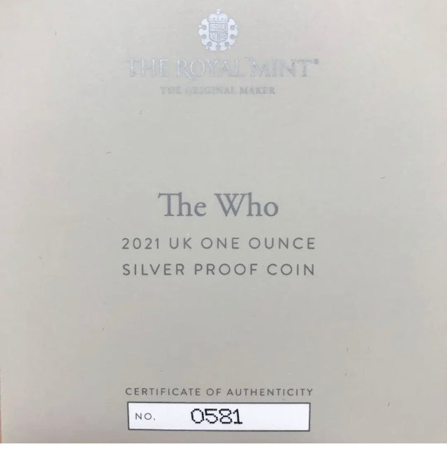 【未鑑定】2021年　The↑ Who 1オンス銀貨　箱付